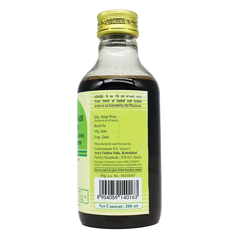 Kottakkal Arya Vaidyasala Balajirakadi Kashayam, 200 ml-3.webp
